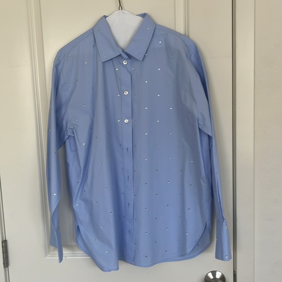 Frame rhinestone button down - Picture 4 of 6